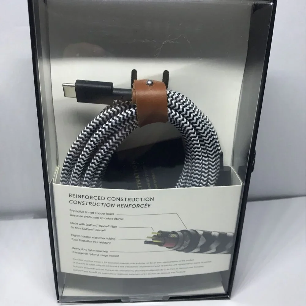 Native Union - 10' USB Type C-to-USB Type A Cable - Zebra